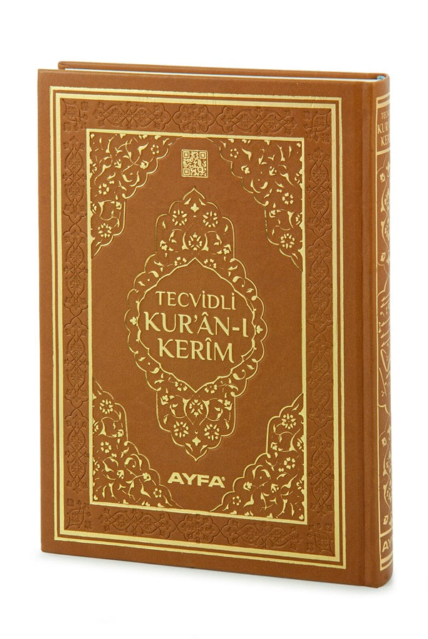 TECVİDLİ KURANI KERİM-TERMO DERİ - ORTA BOY MÜHÜRLÜ - MOR